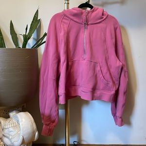 Pink Scuba Half Zip Hoodie XL/XXL
